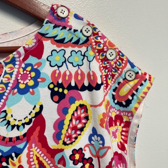 Talbot's Vibrant Pasley Cotton Sheath Dress Women’s Plus size X Boho Resort Midi - Picture 7 of 11